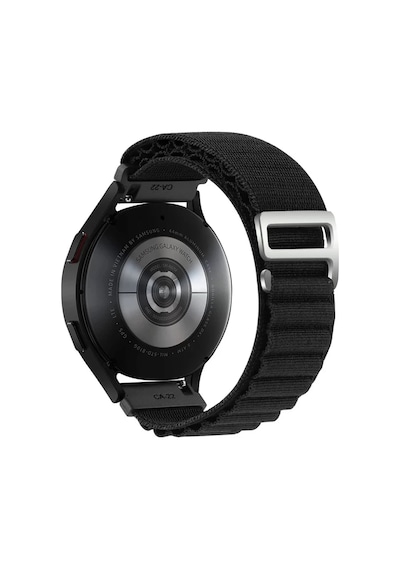Watch 20mm Uyumlu Kr410 Kumaş Kordon - Siyah