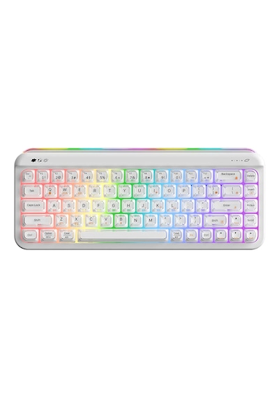 Af68 Kablosuz 3 Modlu Rgb Membran Klavye- Çift Katmanlı Tuş Kapağı-4.000 Mah Batarya