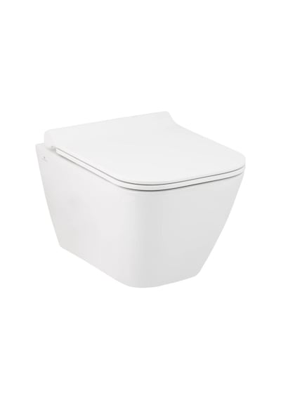Seramiksan Saturn Rim-out Kanalsız Asma Klozet + VitrA Gömme Rezervuar + Yavaş Kapanır Kapak Set