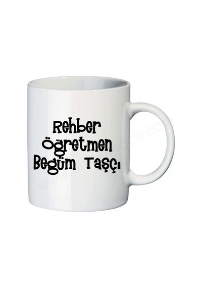 Bayan Rehberlik Öğretmenine Hediye Isimli Kupa Bardak