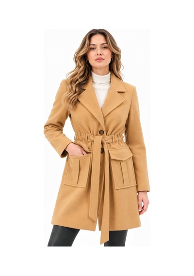 Z9778 Dewberry Bayan Kaban-düz Camel
