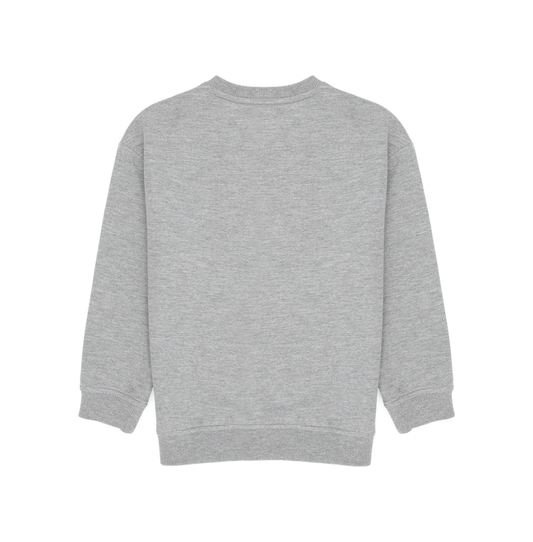 U.S. Polo Assn. Erkek Çocuk Gri Melanj Bisiklet Yaka İnce Sweatshirt 50316527-VR086
