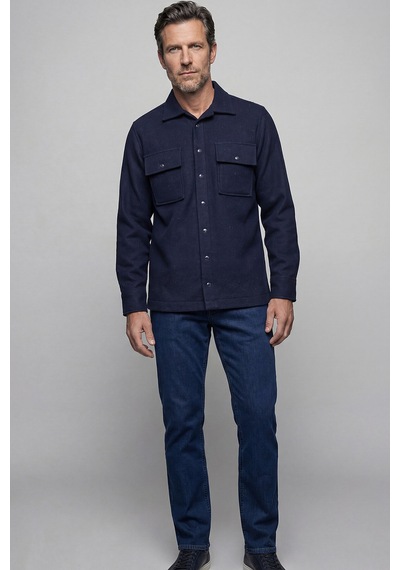 Bisse Erkek Regular Fit Uzun Kol Çıtçıtlı Flanel Apaj Yaka Çift Cepli Lacivert Gömlek Gmfln4k242075 D39 Bisse Erkek Regular Fit Uzun Kol Çıtçıtlı Flanel Apaj Yaka Çift Cepli Lacivert Gömlek Gmfln4k242075 D39