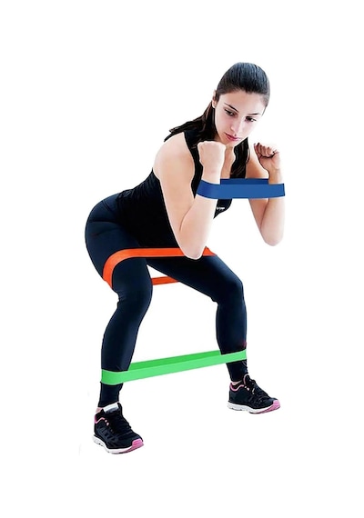 Pilates & Spor Direnç Lastiği 5 Farklı Dirençli Loop Set