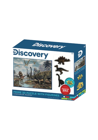 Prime 3d - Dinozor Bataklığı 100 Parça Puzzle Ve Figür Set 15546
