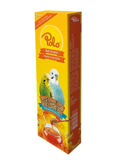 Polo Ballı Muhabbet Kuşu Krakeri 3 Lü