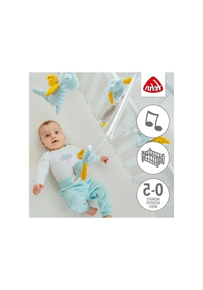 Sevimli Hayvanlarla Müzik Kutusu Mobil Bebek Oyuncağı