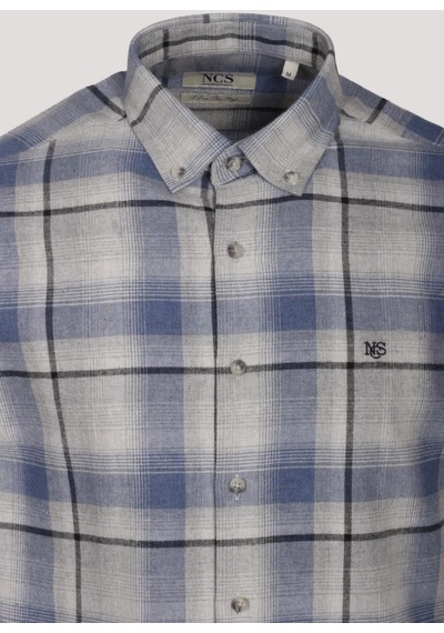 Erkek Gömlek Mavi Uzun Kol Ekose Kareli Flanel Yün Tuşeli Slim Fit Düğmeli Yaka Shirt Ncs Jeans 7269-mavi Mavi Erkek Gömlek Mavi Uzun Kol Ekose Kareli Flanel Yün Tuşeli Slim Fit Düğmeli Yaka Shirt Ncs Jeans 7269-mavi Mavi