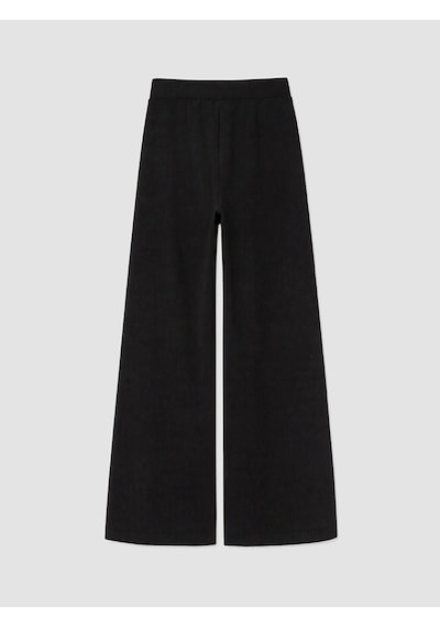 Lcw Comfort Siyah Yüksek Bel Geniş Paça Krep Kadın Pantolon
