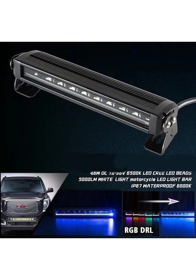 Offroad Sis Lambası Beyaz 200w 106,7 Cm Beyaz-sarı Gündüz Ledli 12-36v Adet / Lass360-3