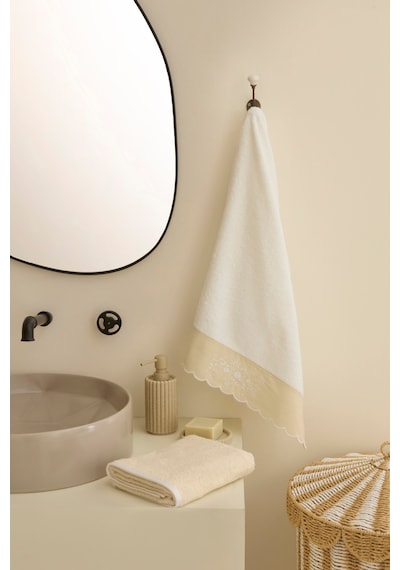 Kaşmir Home Maja 2'li Yüz Havlusu Set Offwhite Beyaz
