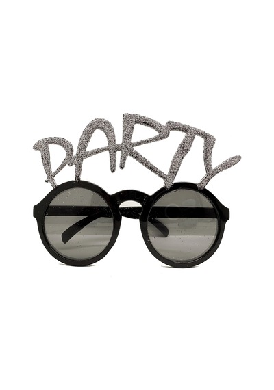 Hubrendy Cer Gümüş Simli Party Yazılı Parti Gözlüğü