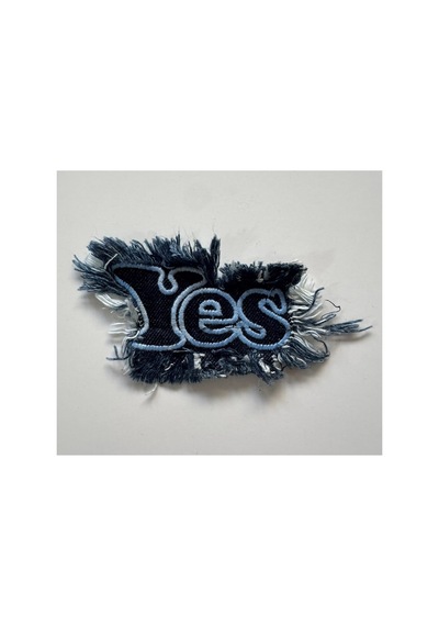 Taşteks Ütülenebilen Veya Sticker Olarak Kullanılabilen ''yes'' Yazılı Kot Patch