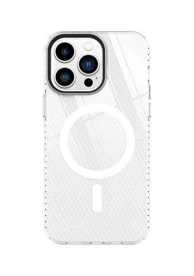 Apple İphone Uyumlu 14 Pro Kılıf Beta Magneticsafe Silikon - Şeffaf Çok Renkli