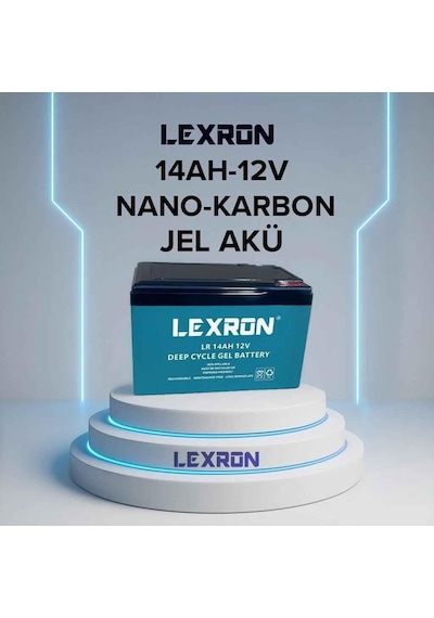 Lexron 12 Volt 14 Amper Akü Jel-ölçüler 150 97 95 Mm.3,80 Kg