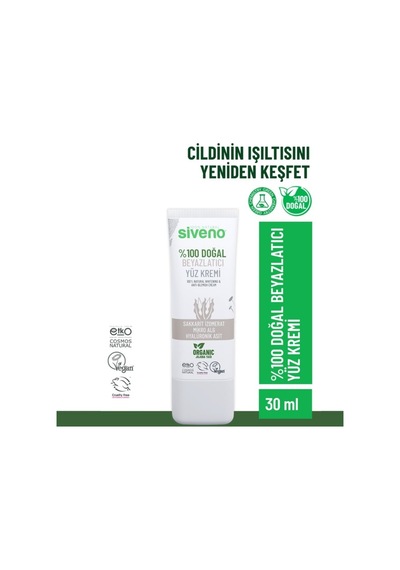 Siveno Doğal Beyazlatıcı Yüz Kremi 30 Ml