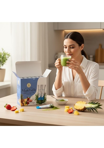 Premium Çilek Aromalı Detox Burner Form Maça Çayı 2 Kutu - 60 Adet Giritli Metin Efendi
