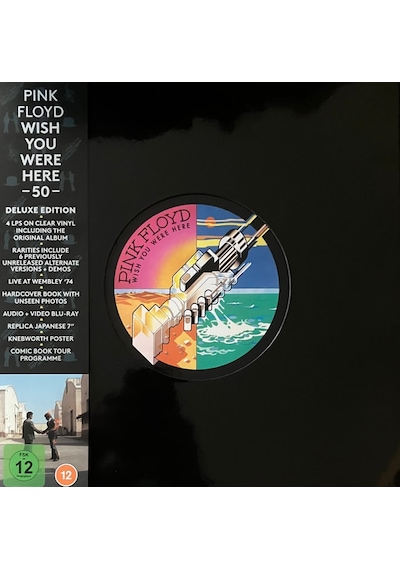 Pink Floyd - Wish You Were Here 50th Anniversary - Deluxe Box Set 4 Lp + 2 Cd + 1 Bluray + 1 Single Plak 7''