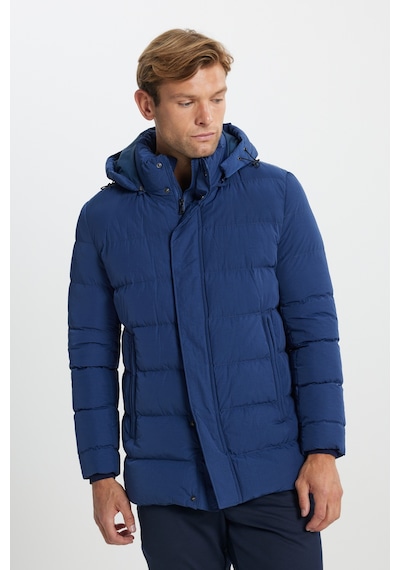 AC&Co / Altınyıldız Classics Erkek Mavı Standart Fit Normal Kesim Çıkma Kapüşon Yaka Yan Cepli Mont Mavı Mavi AC&Co / Altınyıldız Classics Erkek Mavı Standart Fit Normal Kesim Çıkma Kapüşon Yaka Yan Cepli Mont Mavı Mavi