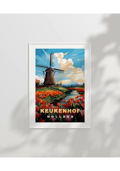 Çerçevesiz Poster Hollanda'nın Renkli Yüzü