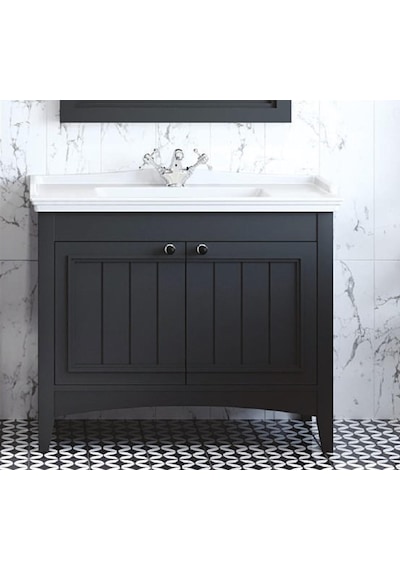 Denko Helena 100 Cm Mdf Füme Banyo Dolabı Takımı + Boy Dolabı Füme Denko Helena 100 Cm Mdf Füme Banyo Dolabı Takımı + Boy Dolabı Füme