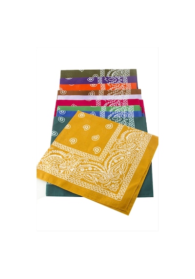Çini Desenli Bandana 50 50 - Renk: Gri