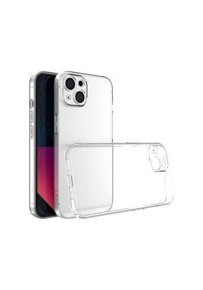 Apple İphone 14 Uyumlu Kılıf Zebana Şeffaf Soft Silikon Kılıf Şeffaf
