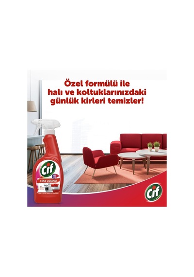 Her Yer Leke Uzmanı Halı Koltuk Mutfak Temizleyici Sprey, 750 Ml X 2