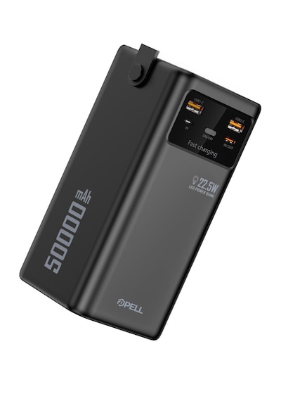 Pl-f23 50.000 Mah. 22.5w Turbo Şarj Powerbank Led Işıklı Siyah