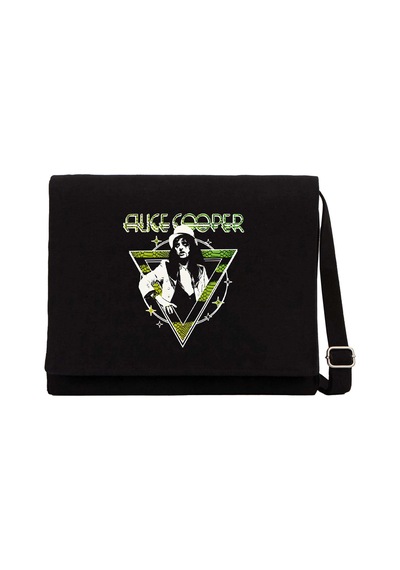 Alice Cooper Welcome To My Nightmare Siyah Kanvas Postacı Çantası