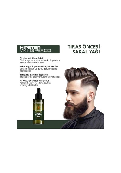 Vasso Hipster Viking Tıraş Öncesi Yağı 75ml