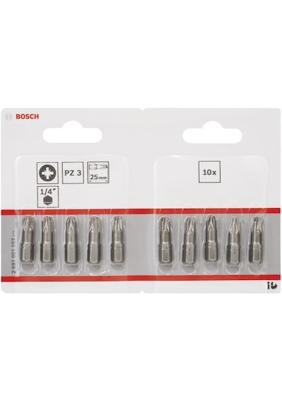 Bosch PZ3x25 mm 10'lu Yıldız Vidalama Ucu ExtraHard 2607001563 Bosch PZ3x25 mm 10'lu Yıldız Vidalama Ucu ExtraHard 2607001563