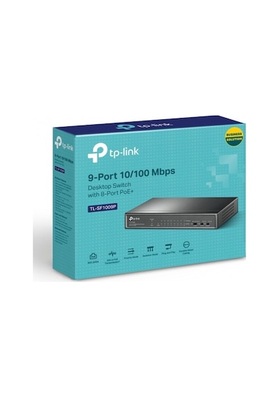 TP-Link Tl Sf1009P 9Port 10/100 Swıtch 8 Poe 1Xupl