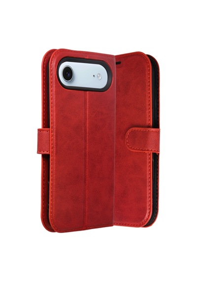 Ilkeshop Newface Apple iPhone Uyumlu 17 Air Trend S Plus Kapaklı Kılıf - Kırmızı