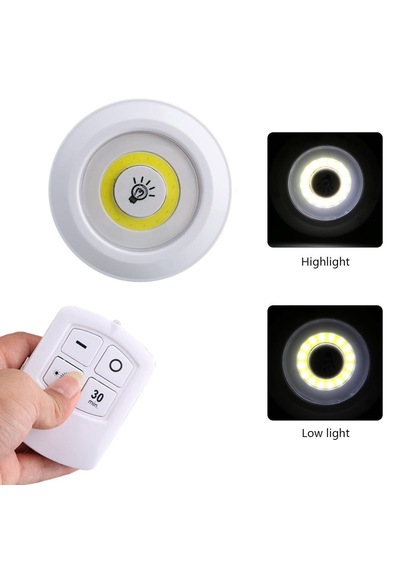Uzaktan Kumandalı Yapışkanlı Led Spot Lamba 5332 .