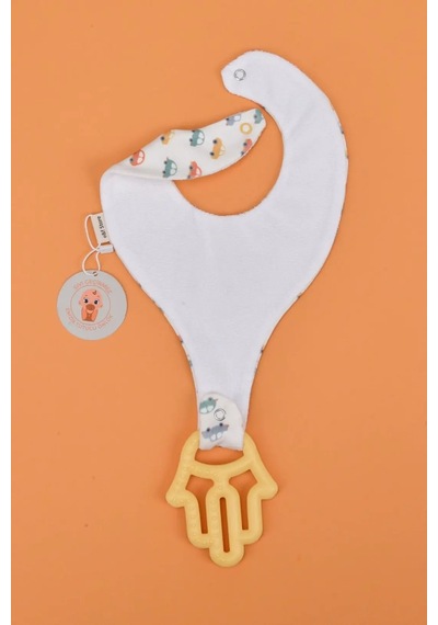 E&f Store Erkek Bebek Sıvı Geçirmez Emzik Tutucu Mama Önlüğü Seti Çok Renkli
