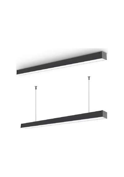 Cata 50w 120cm Profil Sarkit Led Linear Armatür Ct-9080 Günisigi Siyah