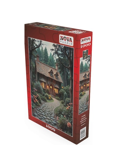Nova Puzzle 1000 Parça Ağaçların Gölgesindeki Orman Evi Puzzle - 41206