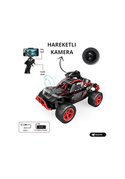 Oyuncak Wifi Kameralı 2.4ghz Uzaktan Kumandalı 1:16 Drift Atan 4x2 Offroad Rock Crawler Araba
