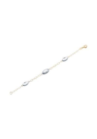 Gülaylar - Altın 14 Ayar Taşsız Klasik Bileklik N11.15069 Sarı Altın