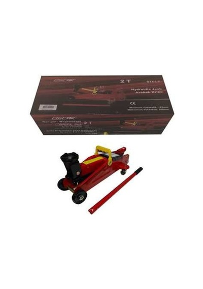 2 Ton Hidrolik Arabalı Oto Kriko Çelik Gövde 135-340MM Yavaş İniş Güvenlik Valfi Timsah Araba Krikosu Oscar OSN-08132