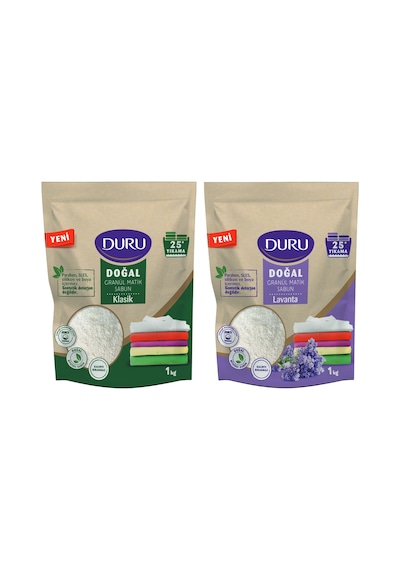Duru Granül Matik Sabun Klasik Ve Lavanta 1 Kg 2 Li Paket