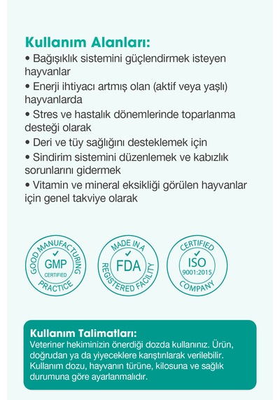 Mixtura Pharma Multivitamine Multivitaminli Malt Macunu - Kedi Vitamini - Köpek Vitamini