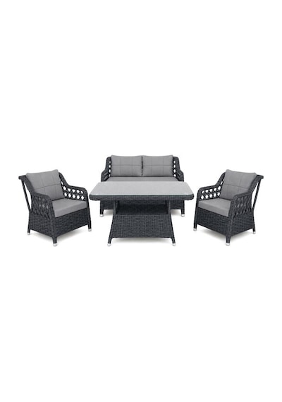 Niron Grand 2'li Rattan Alüminyum Bahçe Oturma Takımı - Antrasit Kompakt Set Temperli Cam Masa Diğer Niron Grand 2'li Rattan Alüminyum Bahçe Oturma Takımı - Antrasit Kompakt Set Temperli Cam Masa Diğer