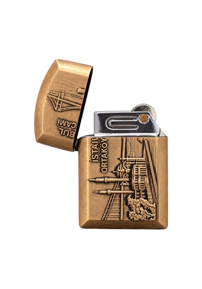Hunter Soft Flame İstanbul Ortaköy Design Bronz Çakmak Ack029