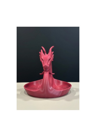 Ejderha Figürlü Tepsi - 3d Baskı Fantastik Dragon Organizer & Dekoratif Obje