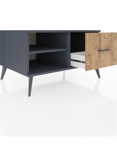 Kronos Şifonyer Tek Raflı Tek Çekmeceli 88x59x48 Antrasit-antrasit/çam Antrasit/çam Kronos Şifonyer Tek Raflı Tek Çekmeceli 88x59x48 Antrasit-antrasit/çam Antrasit/çam