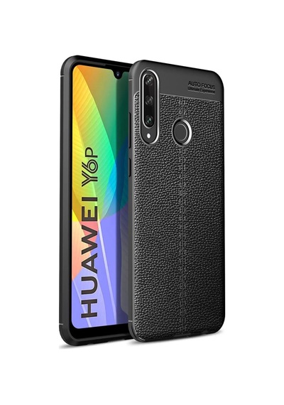Newface Huawei Y6p Kılıf Auto Focus Kapak - Siyah