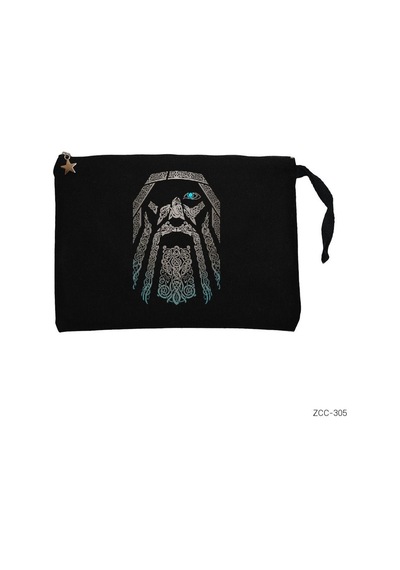 Zepplin Giyim Odin Siyah Clutch Astarlı Cüzdan / El Çantası