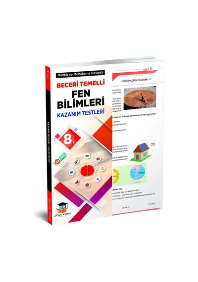 8. Sınıf Beceri Temelli Fen Bilimleri Kazanım Testleri -  Zeka Küpü Yayınları